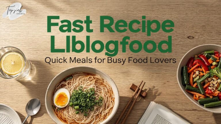 Fast Recipe Llblogfood