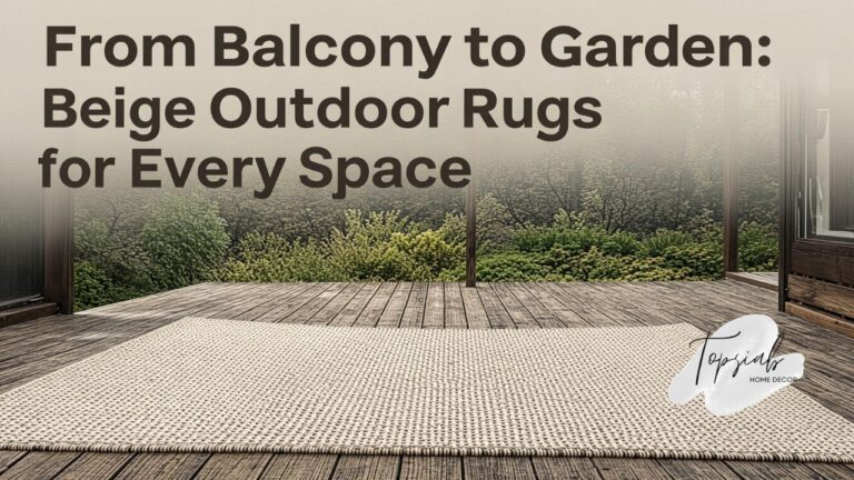 From Balcony to Garden Beige Outdoor Rugs for Every Space