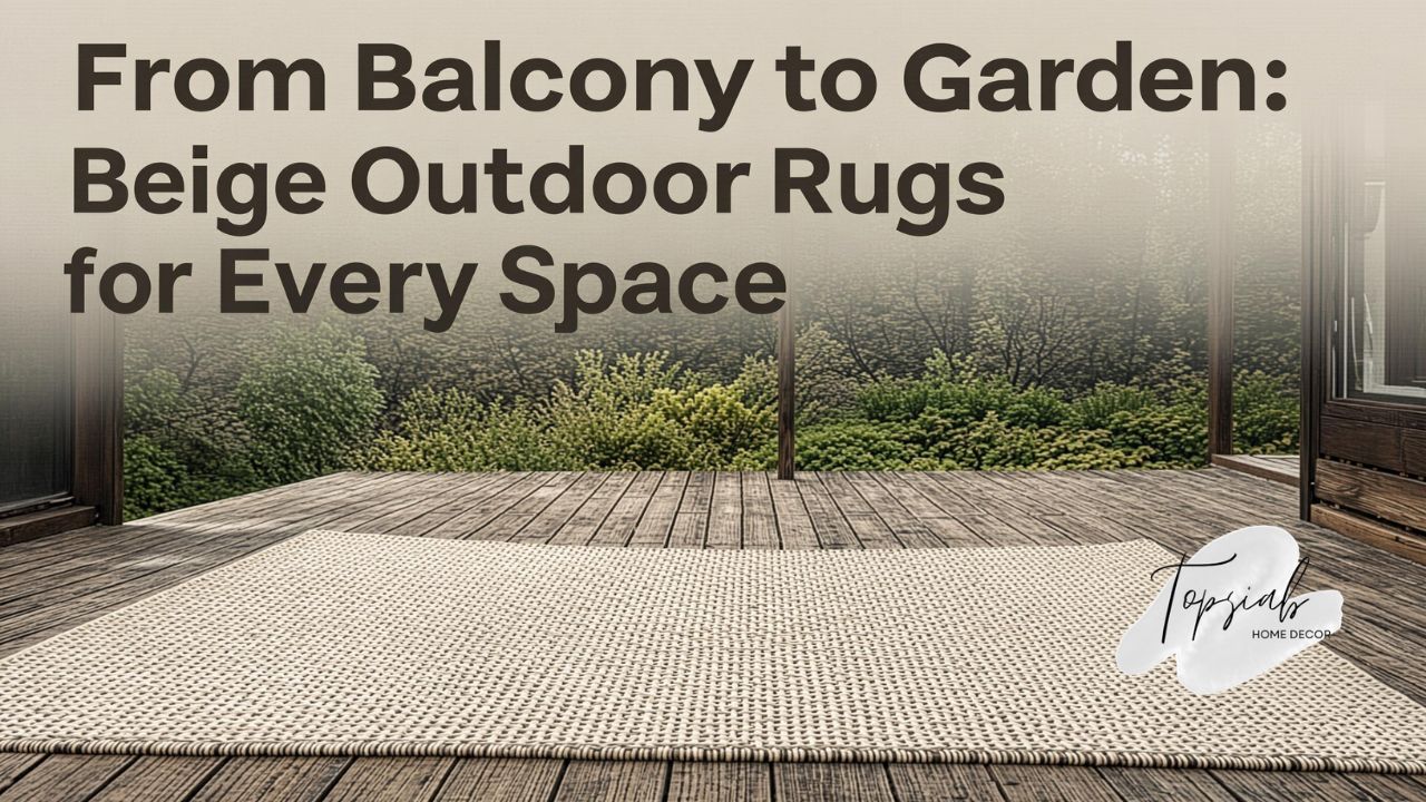 From Balcony to Garden Beige Outdoor Rugs for Every Space