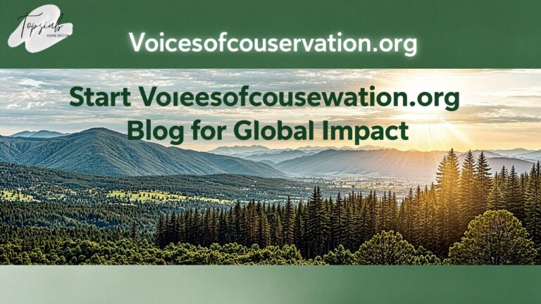 Start Voicesofconservation.org Blog